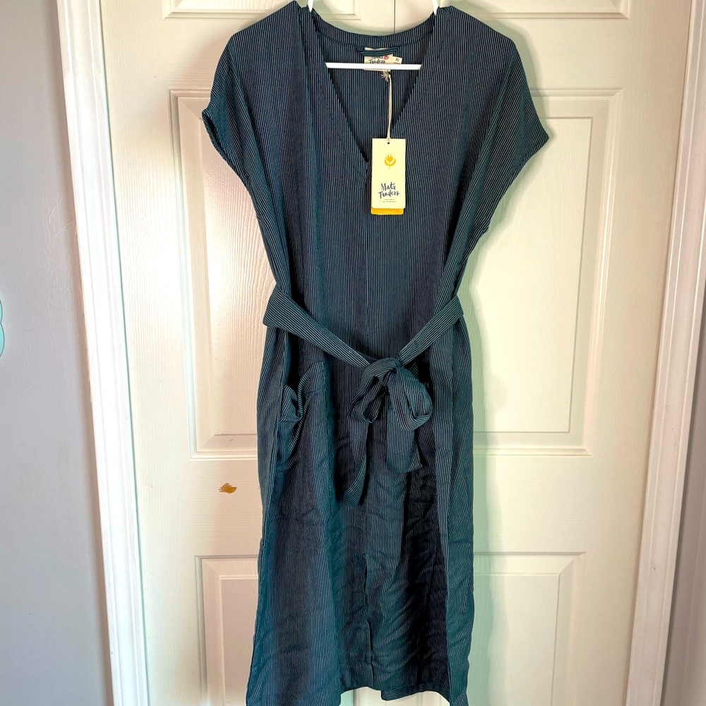 Mata Traders Darjeeling Pocket Dress Rail Stripe XL with Tags